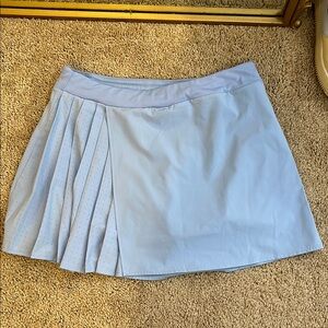 Avia Blue Mini Skater Skirt with Pleats